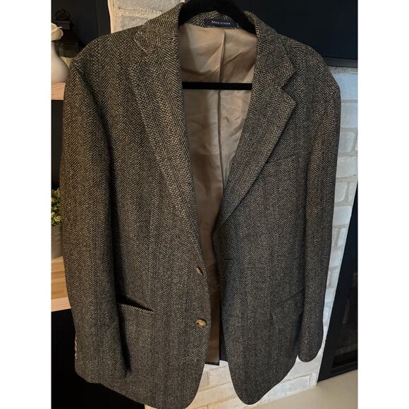 Lands‎ End Herringbone Blazer Size 40R - Picture 1 of 7
